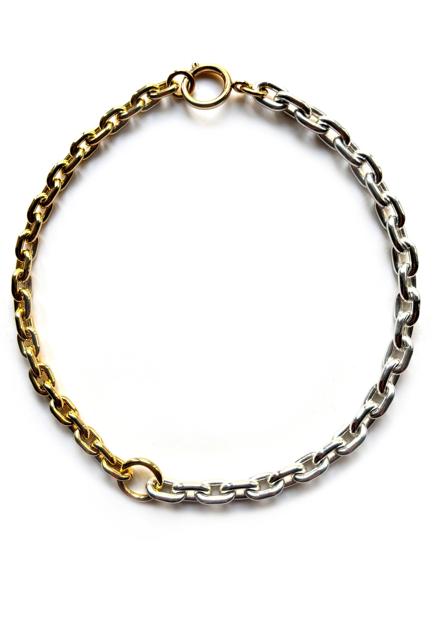 Choker bicolor triple gold / silver NEW IN