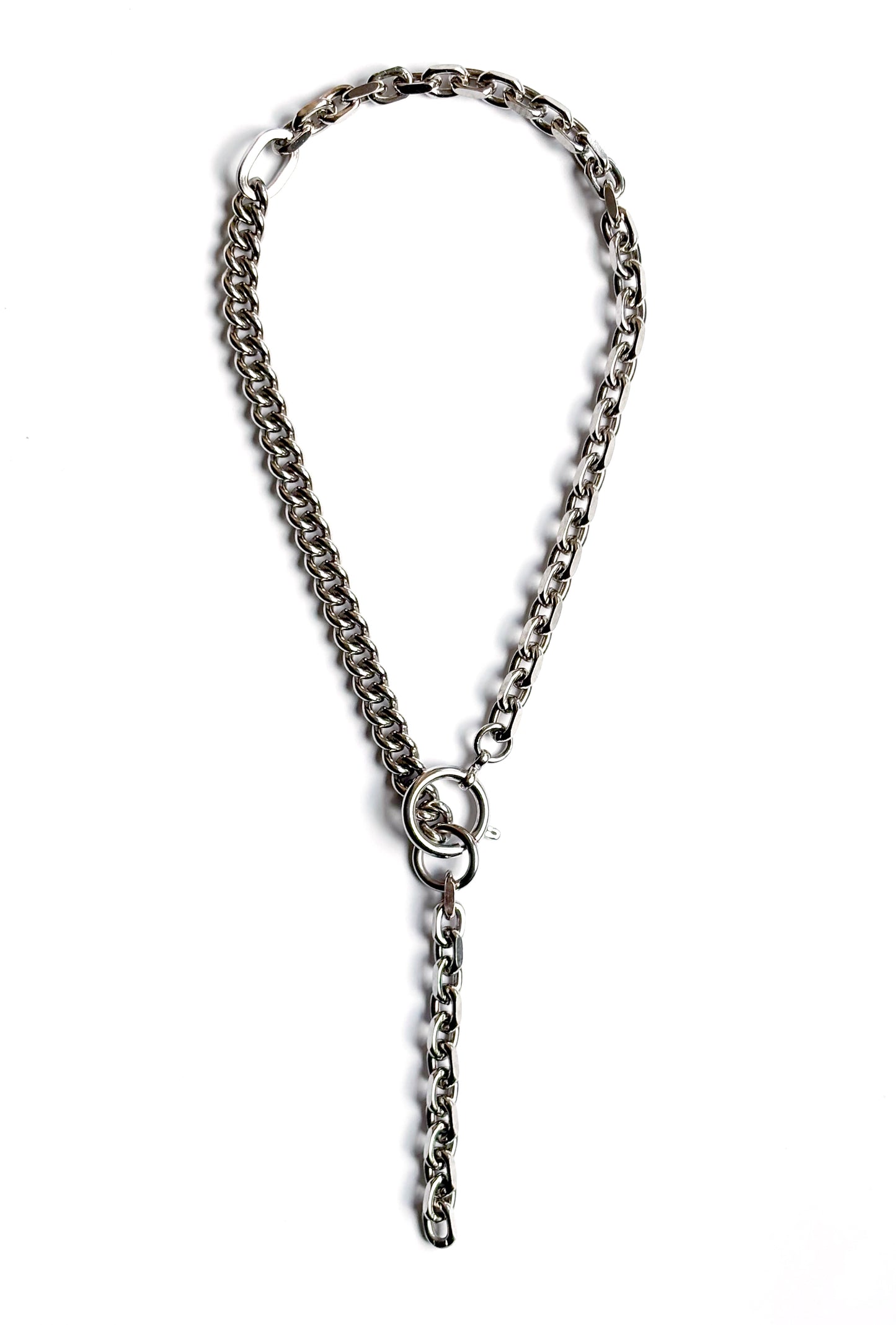 Strangler Necklace Mix Rhodium Silver