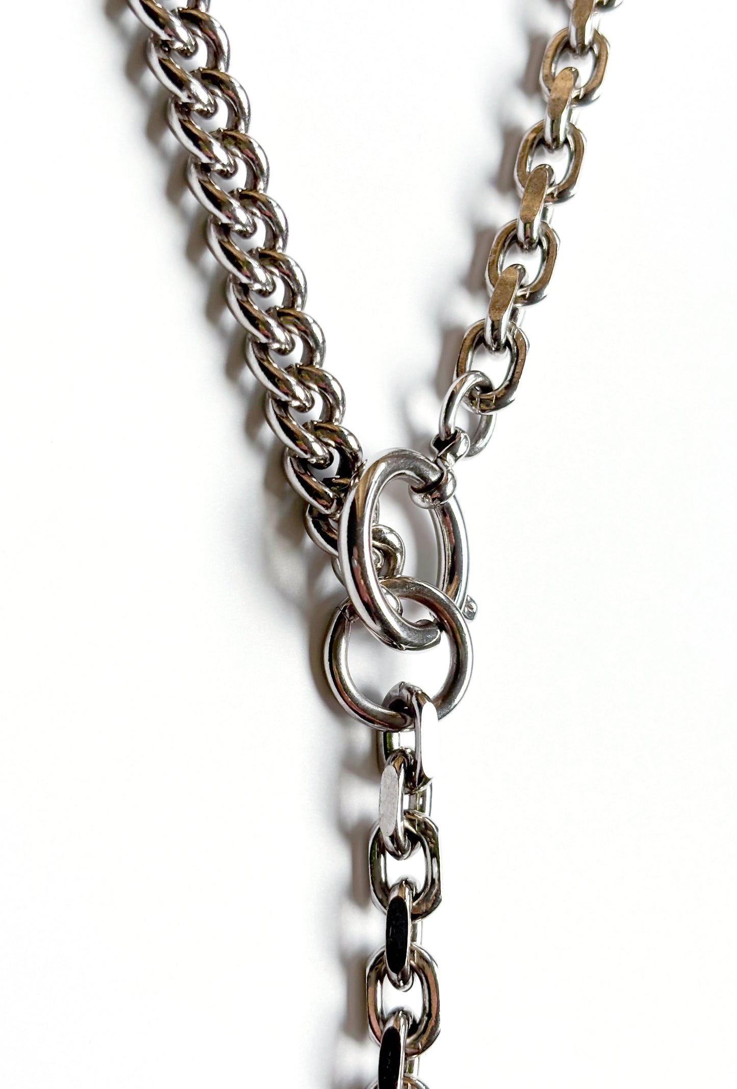 Strangler Necklace Mix Rhodium Silver