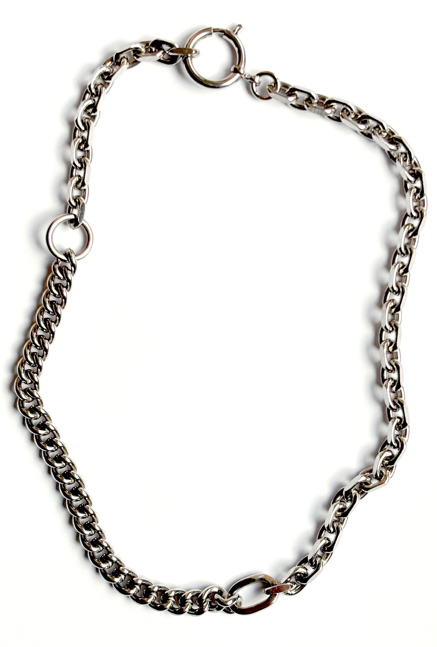 Strangler Necklace Mix Rhodium Silver