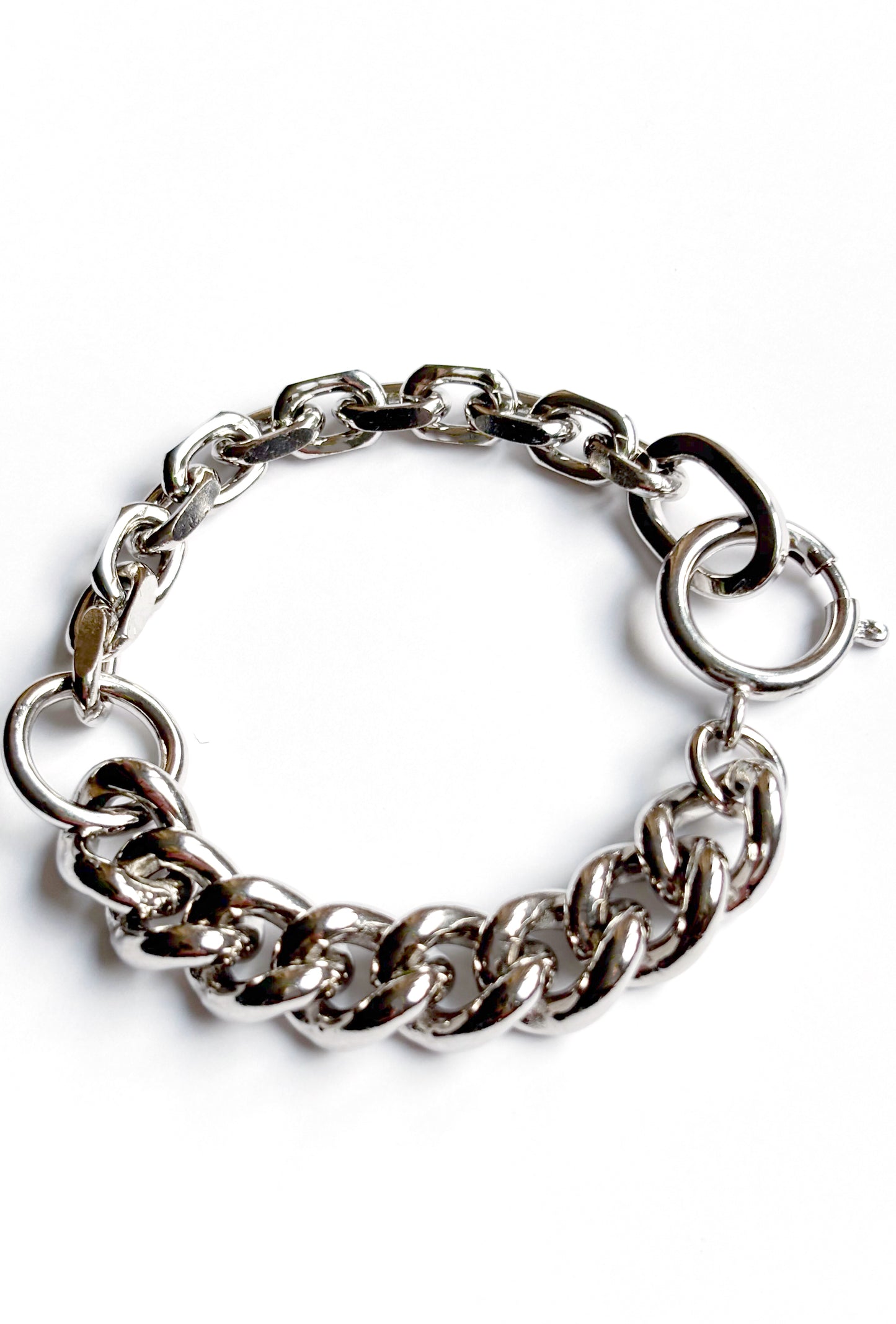 Strangler Bracelet Rhodium Silver Mix