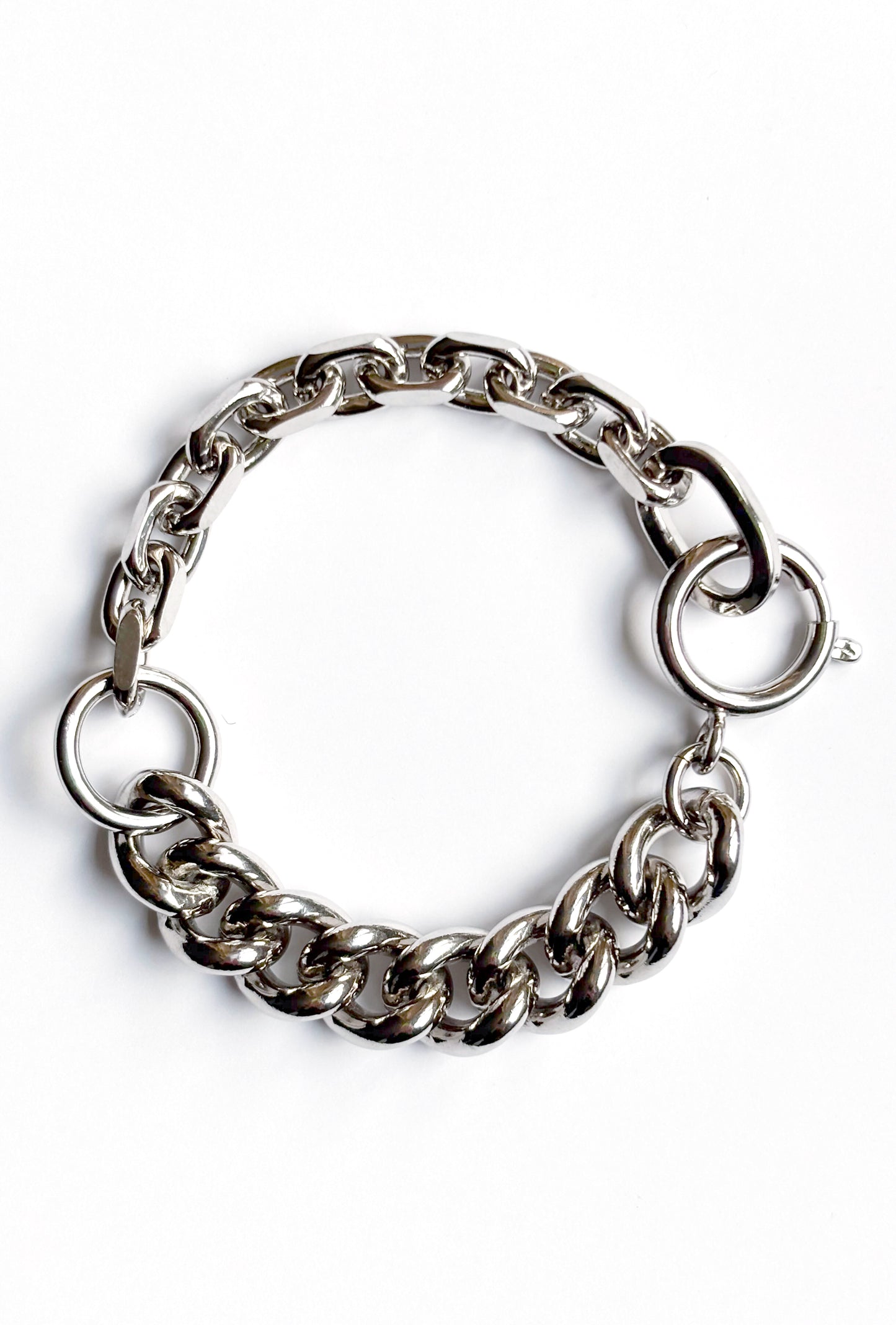 Strangler Bracelet Rhodium Silver Mix