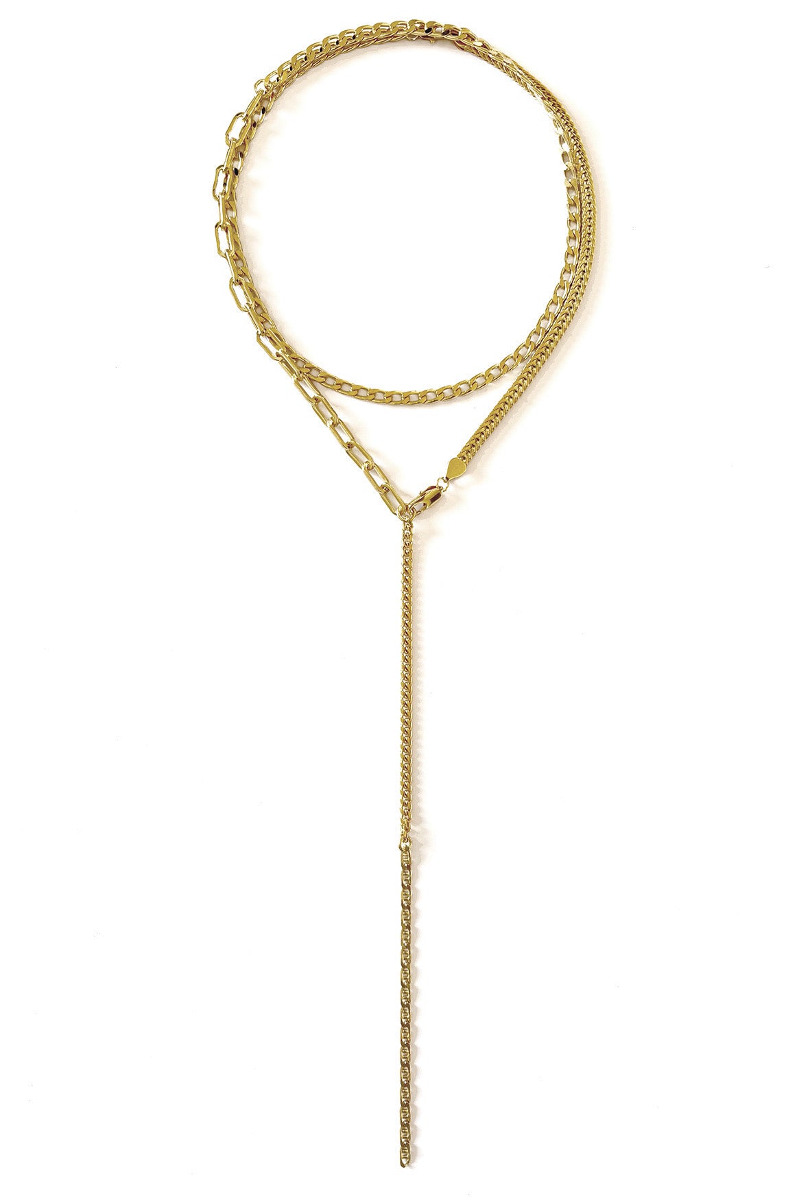 triple gold chain necklace layered statement jewelry berlin