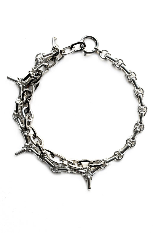 rebel chain necklace sculptural thorn design jewelry berlin