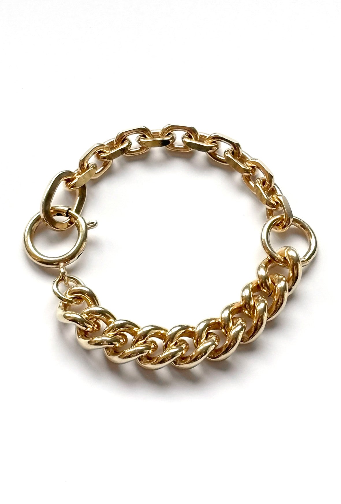 Strangler Bracelet Triple Gold Bold