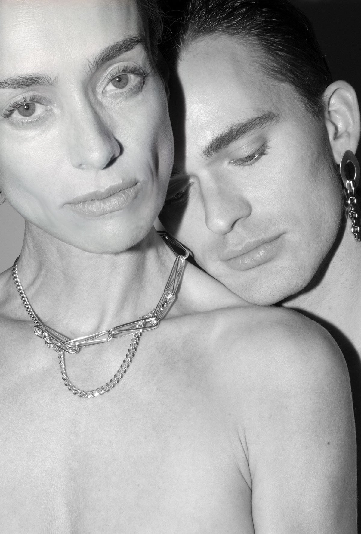 Pin Necklace Bicolor