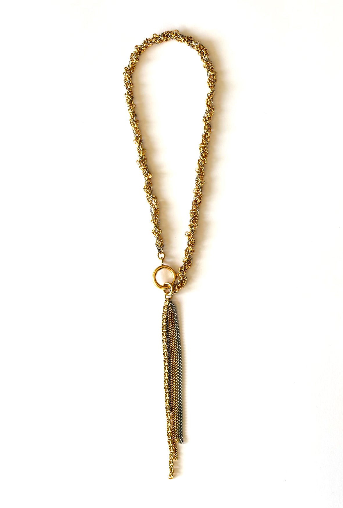 Dangler Necklace Fine Bicolor