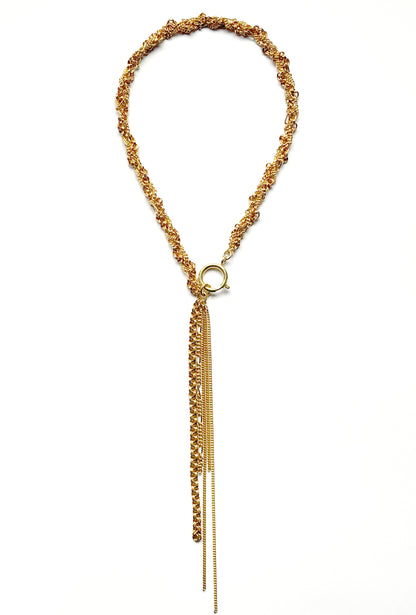 Dangler necklace gold