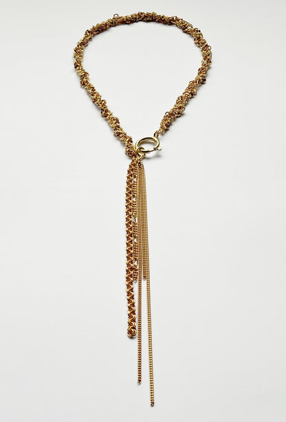 Dangler necklace gold