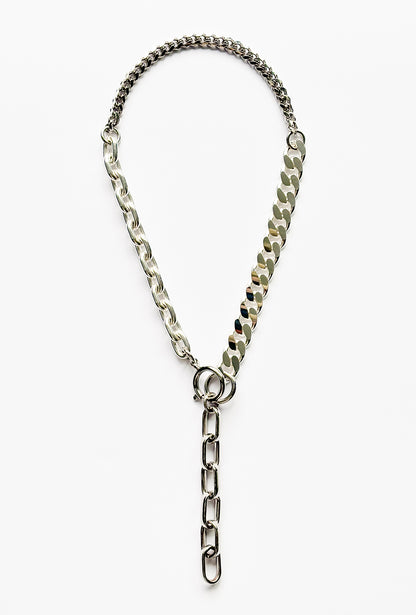 Strangler mix necklace silver