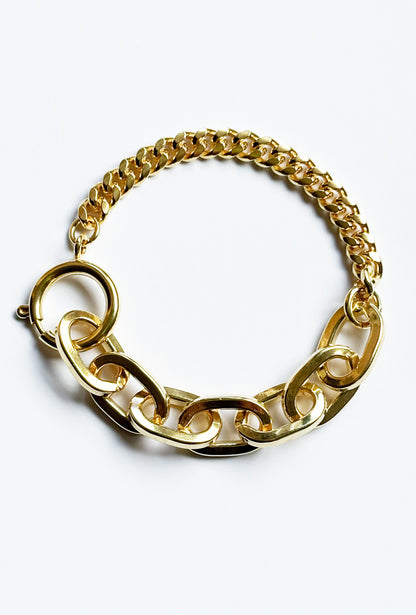 Strangler bracelet triple gold