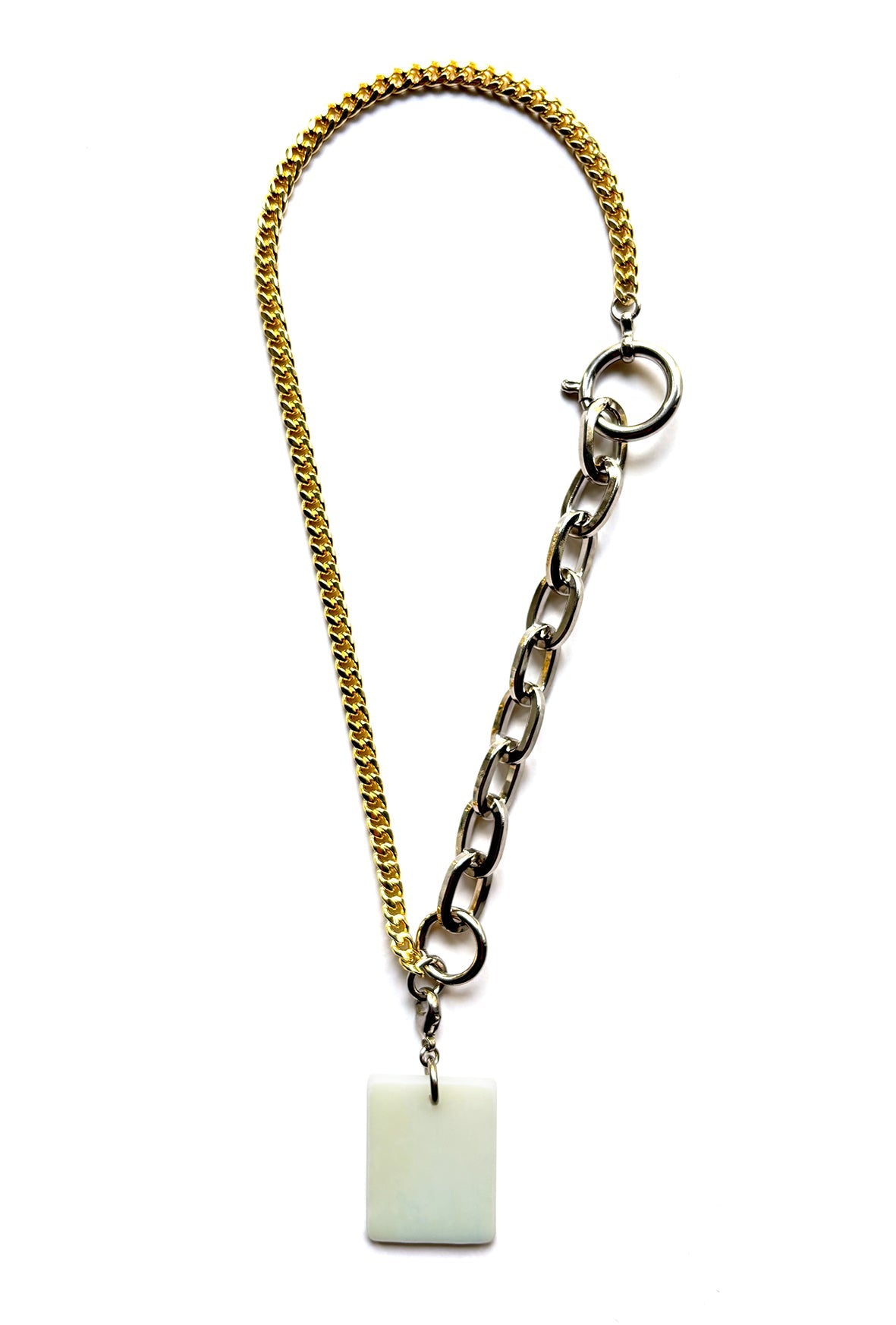 Strangler necklace bicolor pendant