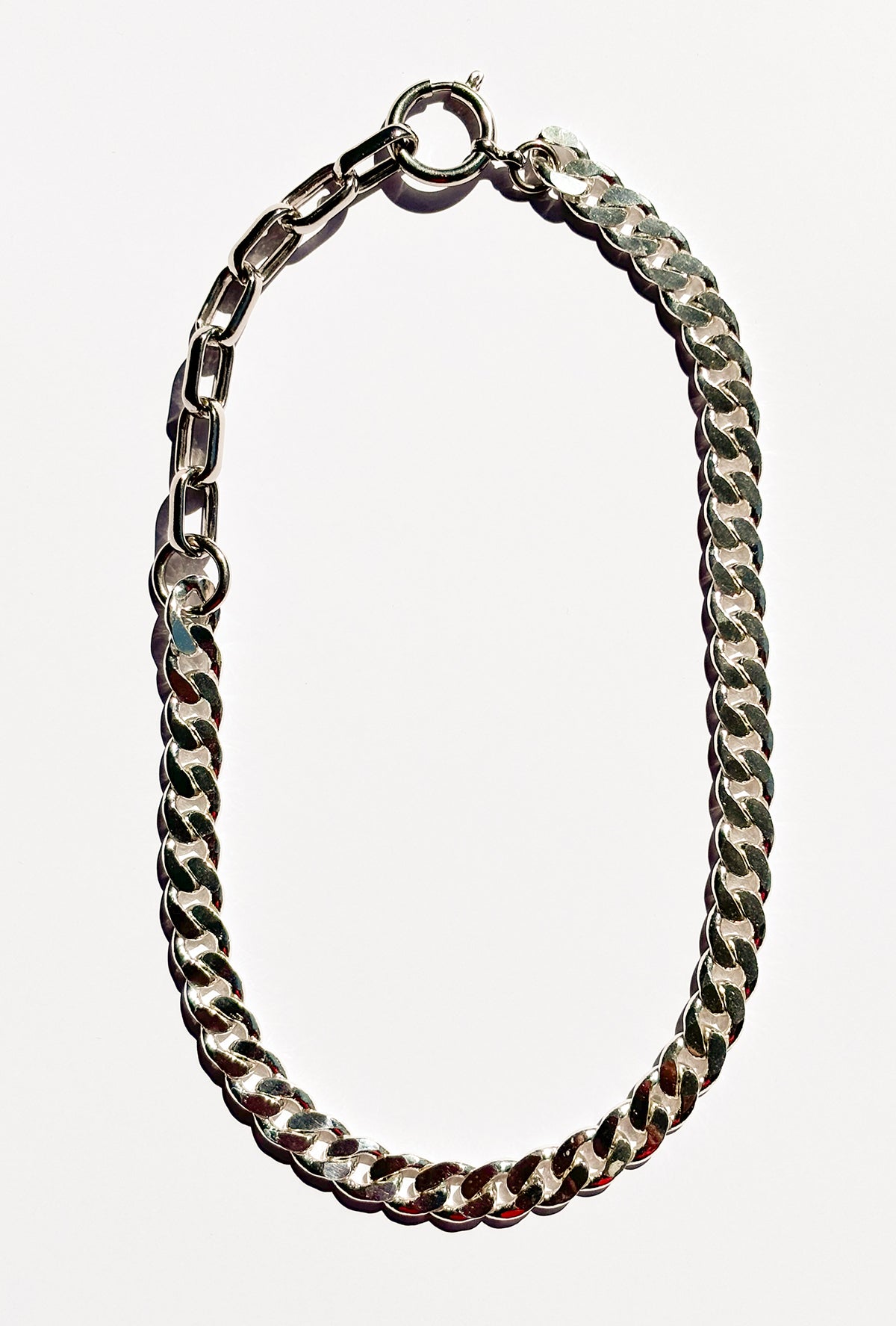 Strangler bold necklace silver