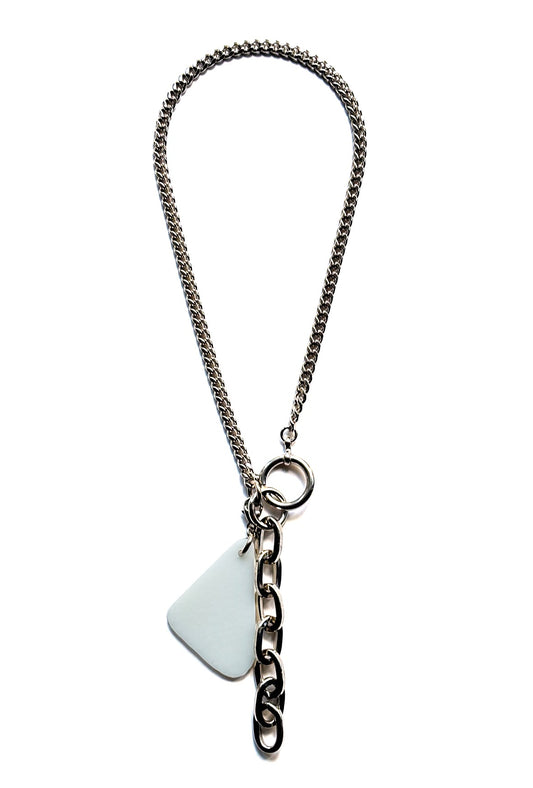 Strangler necklace silver pendant