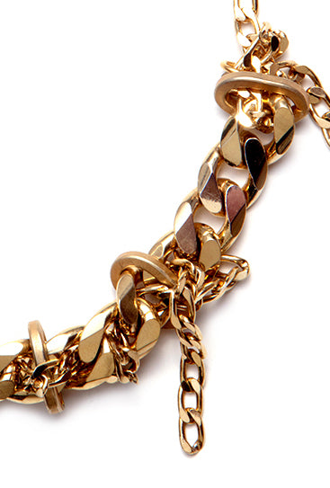 Dance necklace gold