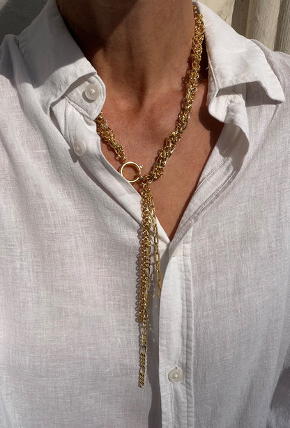Summer Dangler Gold Chain Necklace